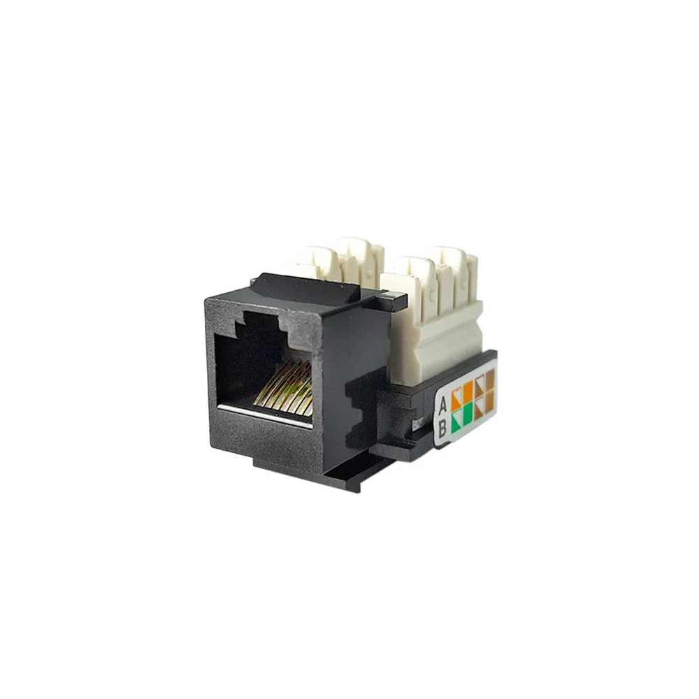 Imagem 4 de 5 do produto Keystone Jack Cat5e Rj45 Preto Seccon