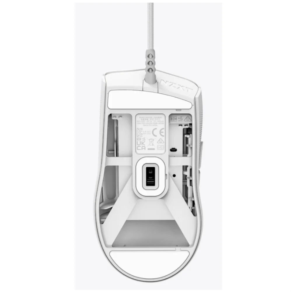 Imagem 4 de 5 do produto Mouse Gamer Nzxt Lift 2 Ergo, 26000dpi, 6 Botões, White - Ms-001nw-02