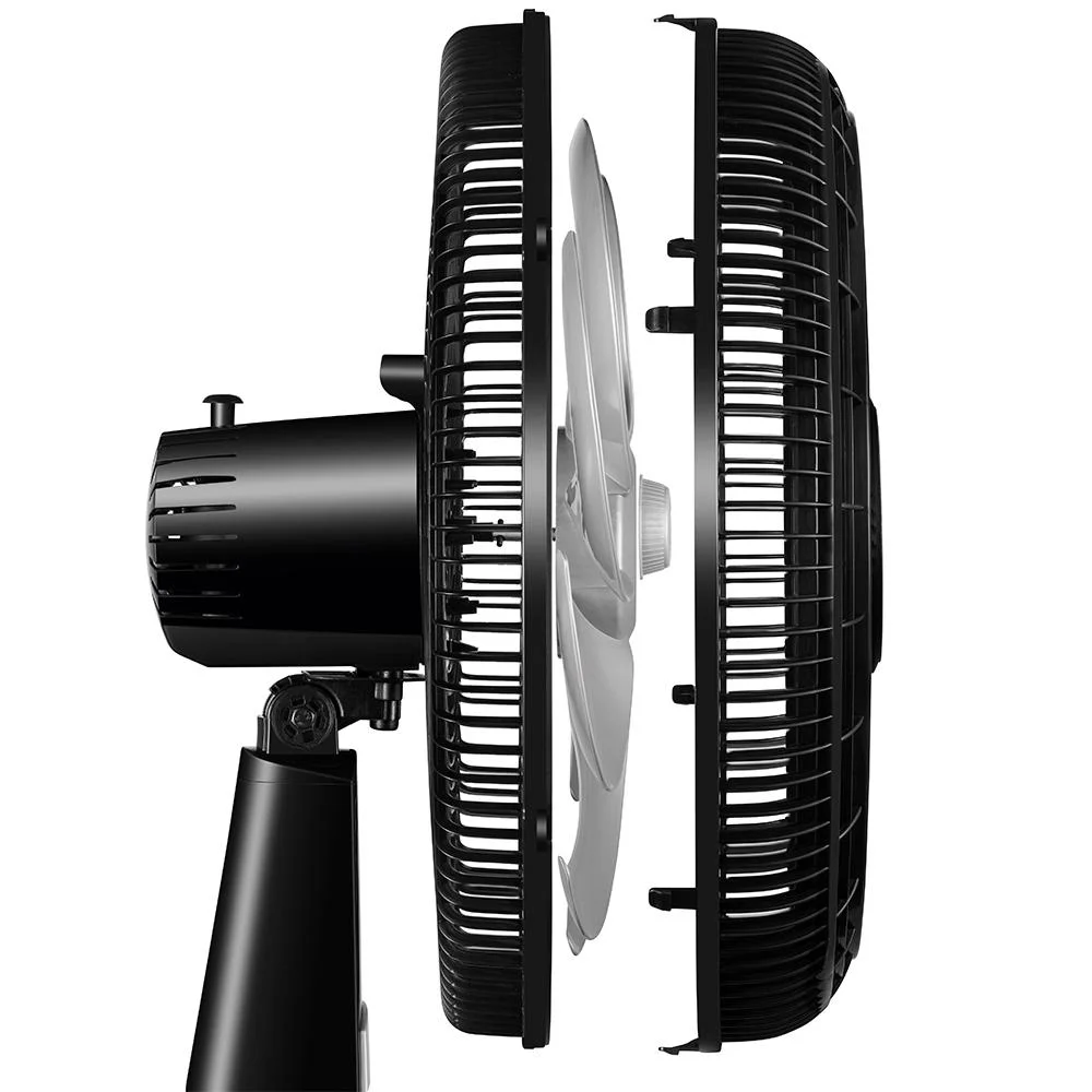 Imagem 5 de 5 do produto Ventilador De Coluna Mondial Turbo 40cm 8 Pás 140w Preto E Prata Nvt-40c-8p-b