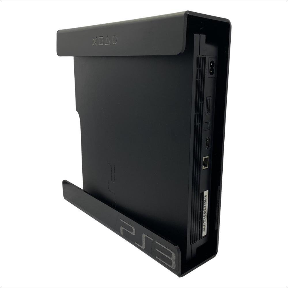 Imagem 3 de 4 do produto Suporte Parede Console Playstation 3 Slim - Ps3 Slim - Material Acrílico Preto