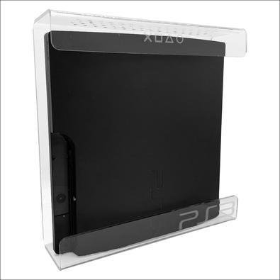 Suporte Parede Console Playstation 3 Slim - Ps3 Slim - Material Acrílico Cristal