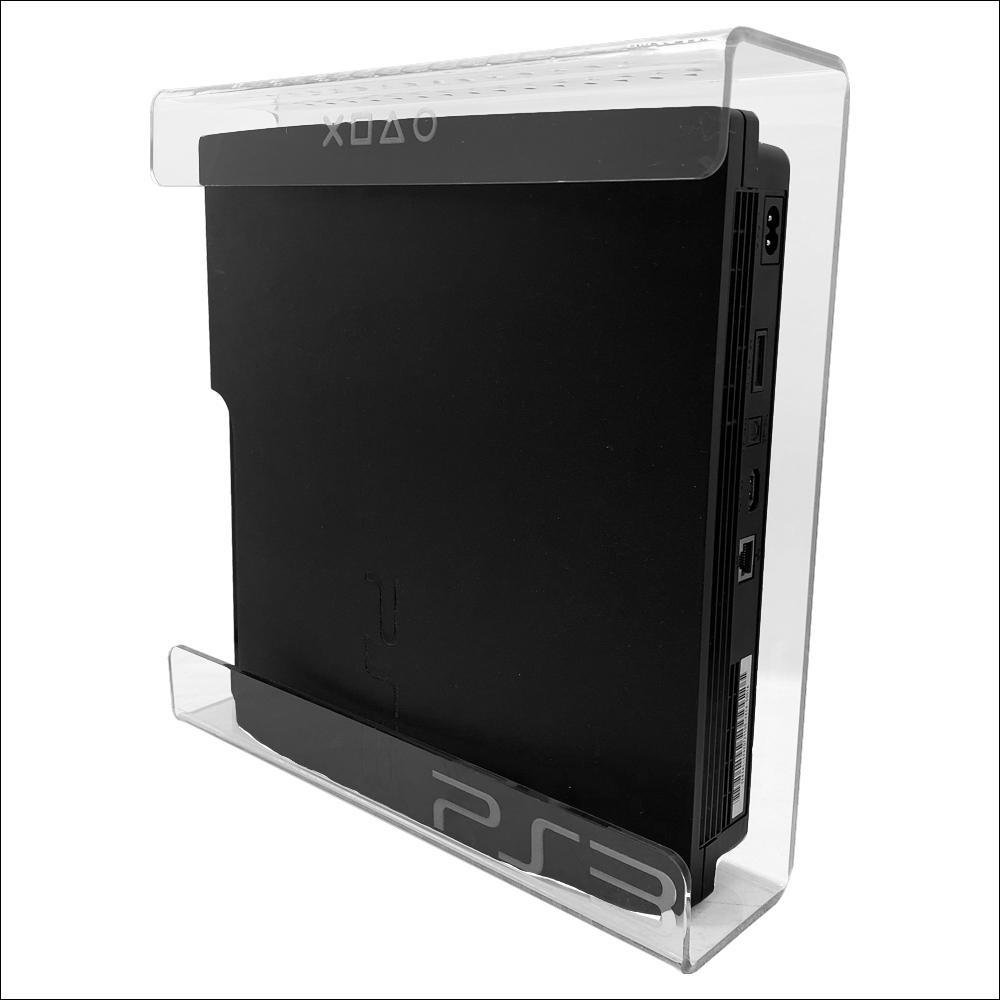 Suporte Parede Console Playstation 3 Slim - Ps3 Slim - Material Acrílico Cristal
