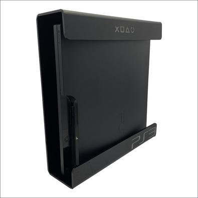 Suporte Parede Console Playstation 3 Fat - Ps3 Fat - Material Acrílico Preto