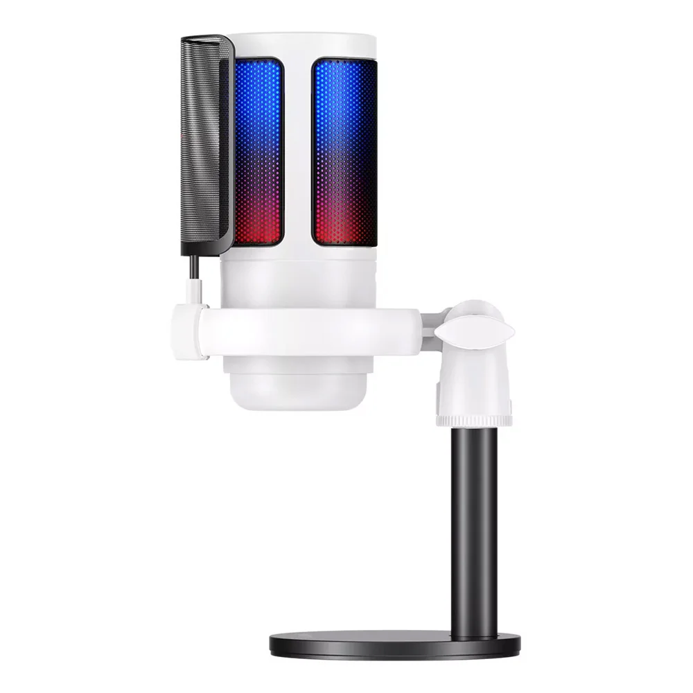 Imagem 2 de 5 do produto Microfone Stream Havit RGB Cardioide Gk50 Preto/branco