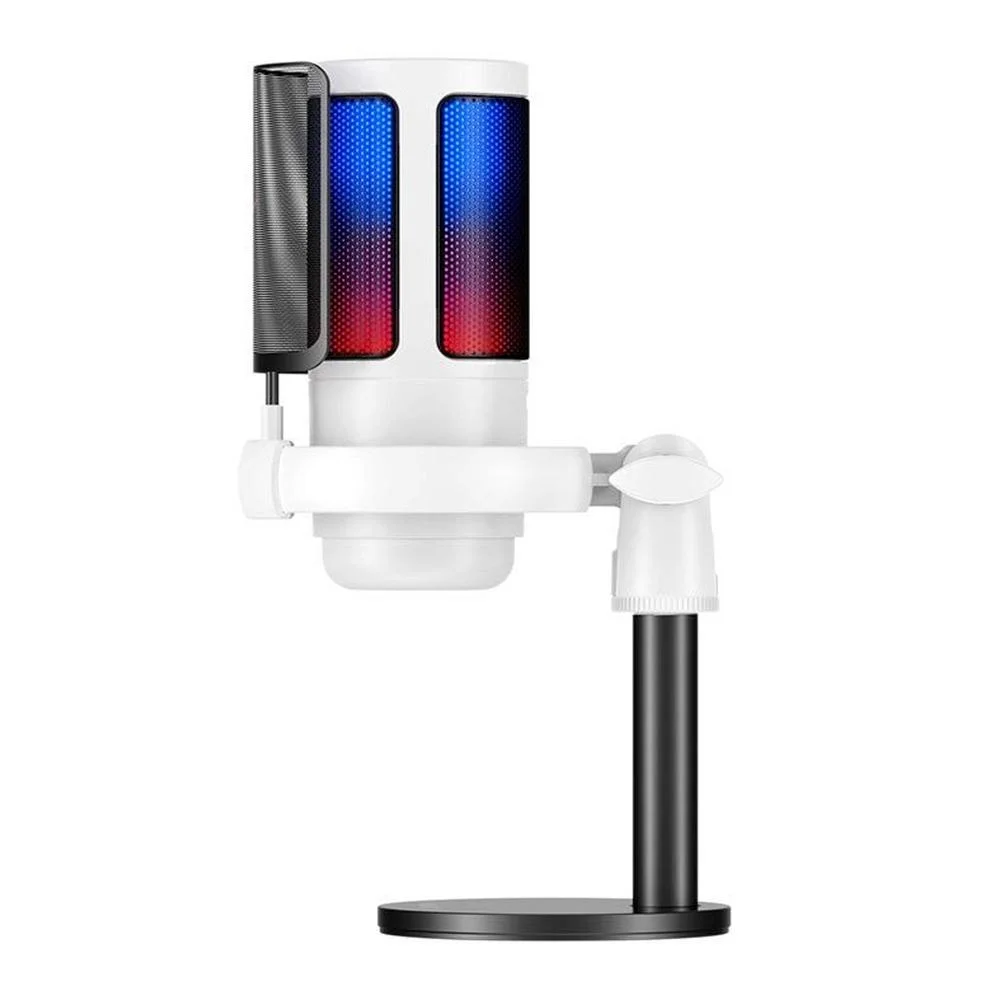 Imagem 3 de 5 do produto Microfone Stream Havit RGB Cardioide Gk50 Preto/branco