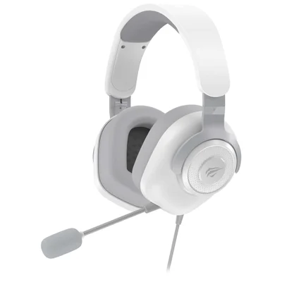 Headset Gamer Havit H2230u Usb 7.1 50mm Cinza/branco