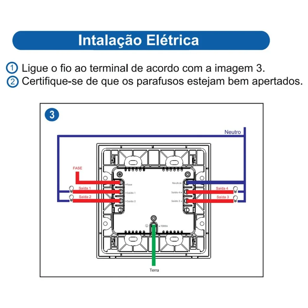 Imagem 2 de 5 do produto Interruptor Inteligente 4x4 Zigbee 4 Teclas Físicas e 2 Tomadas 10A Novadigital Tuya Smart Life Compatível Alexa Google