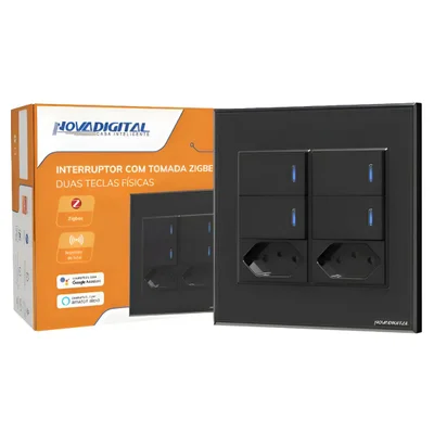 Interruptor com 4 Teclas Físicas 2 Tomadas