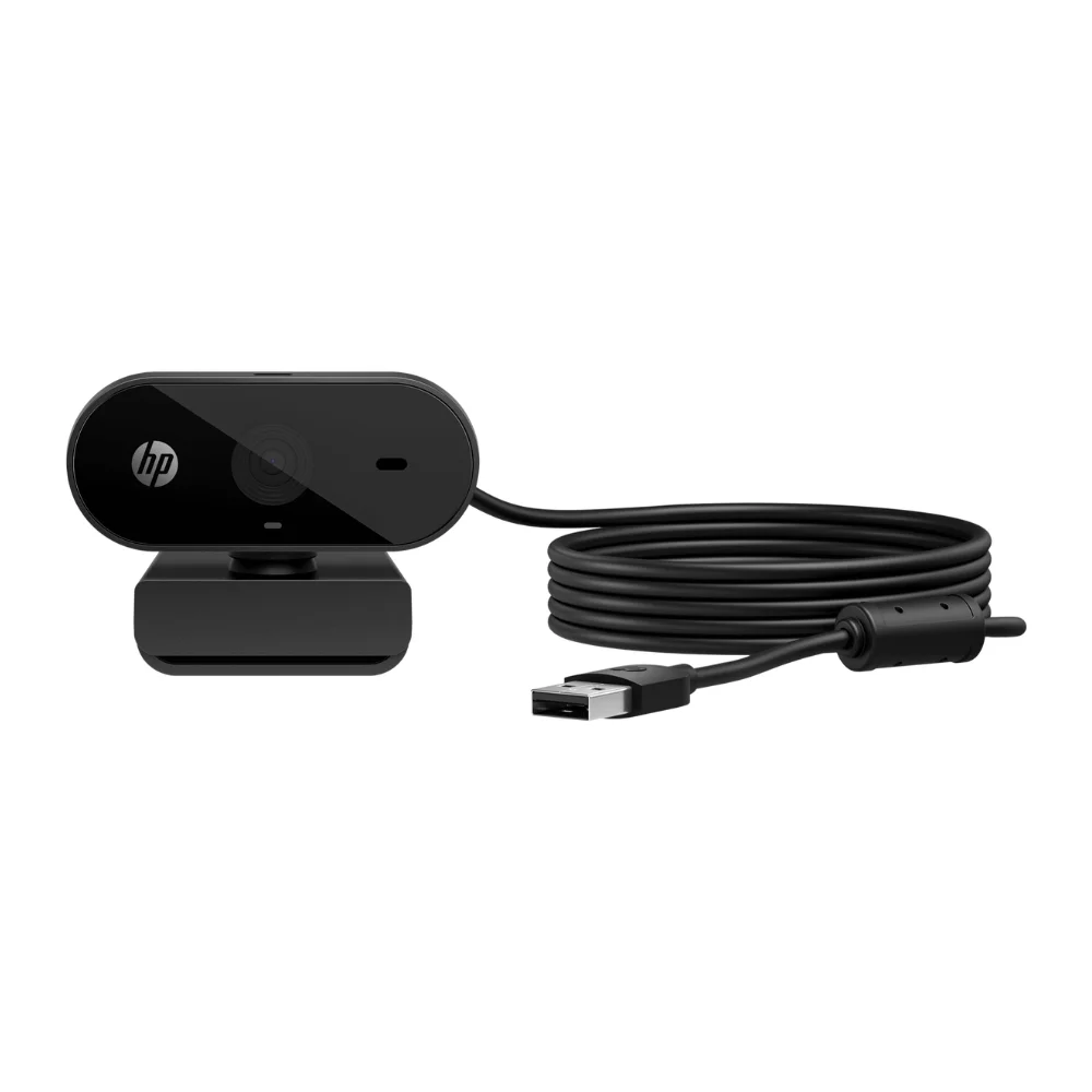 Imagem 2 de 5 do produto Webcam Full Hd Hp 320 Usb-a Classic Com Microfone Preto