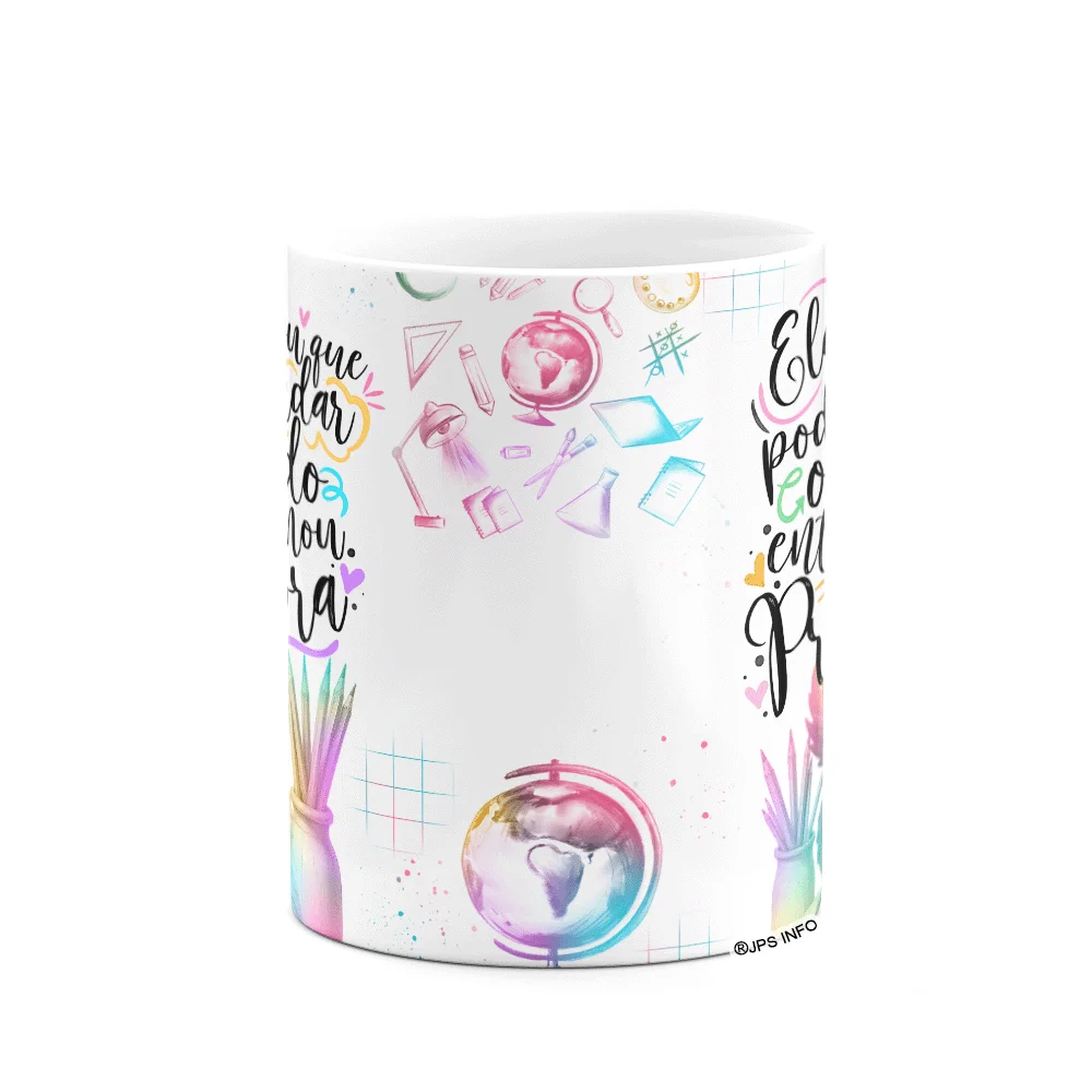 Imagem 2 de 3 do produto Caneca Professora Coruja - Ela Acreditou E Mudou O Mundo