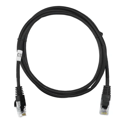 Cabo de Rede Cat5e 100% Cobre 1,5m Homologado Anatel Preto
