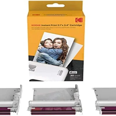 Suprimentos Para Kodak Photoprinter Mini 3 E Mini Shot 3 (30 Folhas) - 3 X 3 Inches (7,6 X 7,6 Cm)