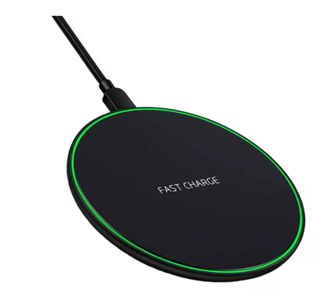 Carregador Por Indução Sem Fio Usb Wireless 15w Cor Preto