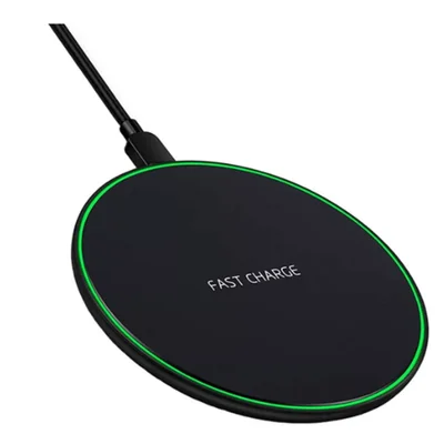 Carregador Por Indução Sem Fio Usb Wireless 15w Cor Preto