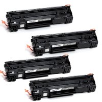 4x Toner Para Cf283a 83a M127fn M127fw M125 M201 M226 M202