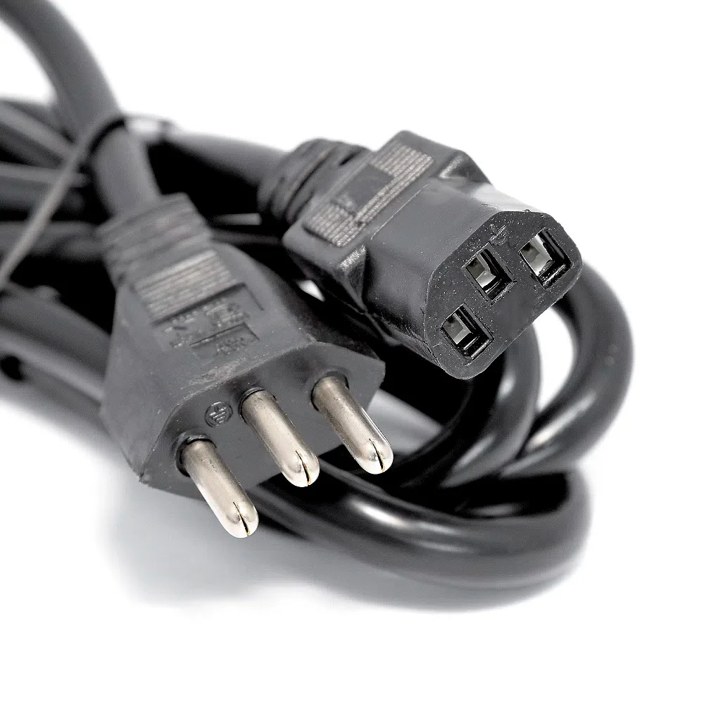 Imagem 5 de 5 do produto Cabo De Força Tripolar 3 Metros, Para Computador, Impressora, Monitor