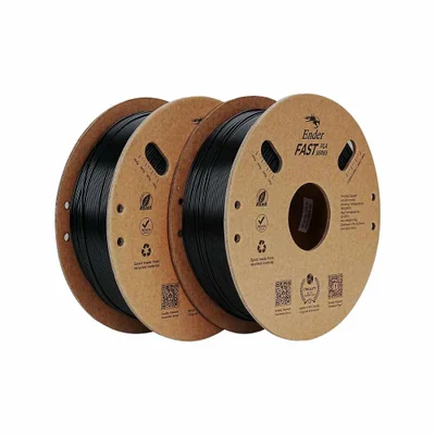 Kit 2kg Filamentos Ender-fast Pla Creality P/ Impressora 3d Preto E Preto - 3301010399