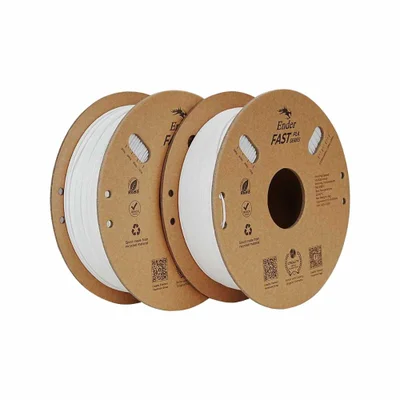 Kit 2kg Filamentos Ender-fast Pla Creality P/ Impressora 3d Branco E Branco - 3301010396