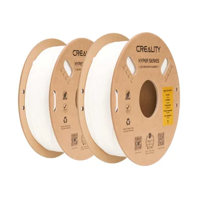 Kit 2kg Filamentos Hyper Pla Creality P/ Impressora 3d Branco E Branco - 3301010391