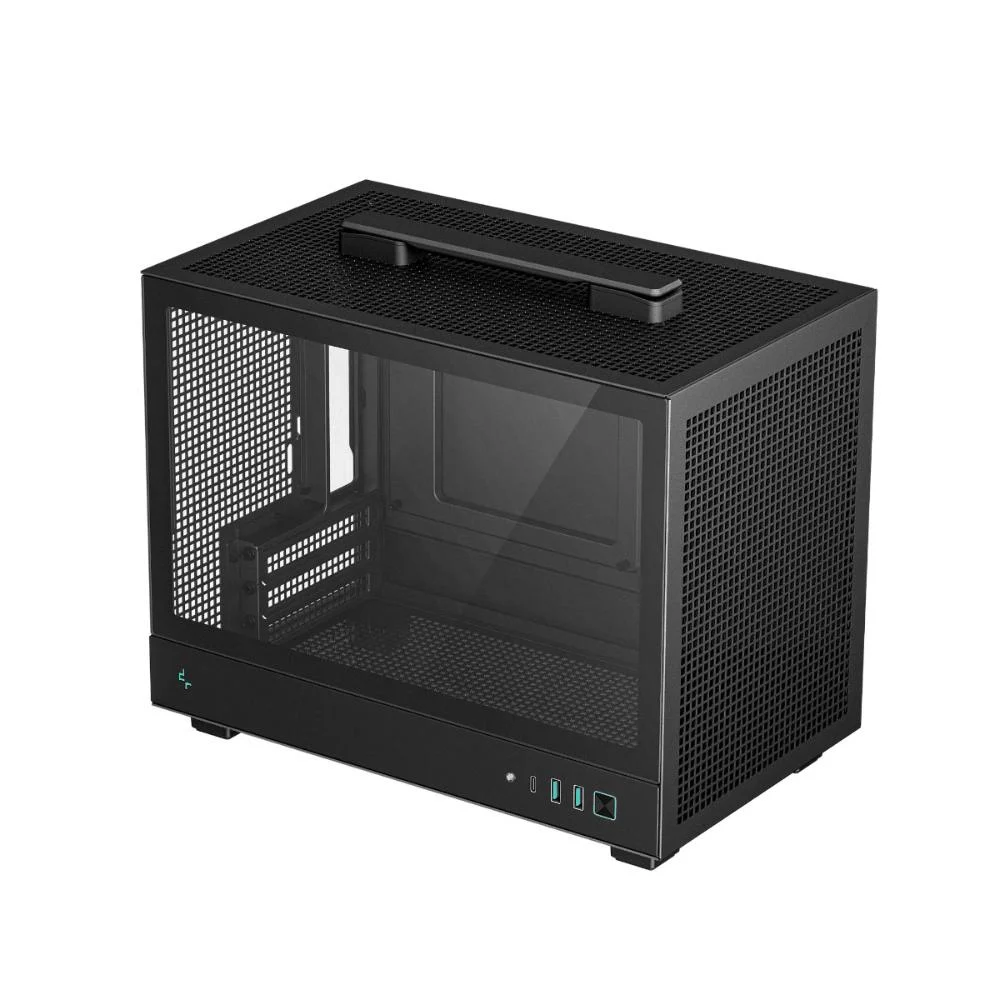 Gabinete Deepcool Ch160 - Lateral Em Vidro Temperado - Mini Itx - Preto - Ch160-bkngi0-g-1