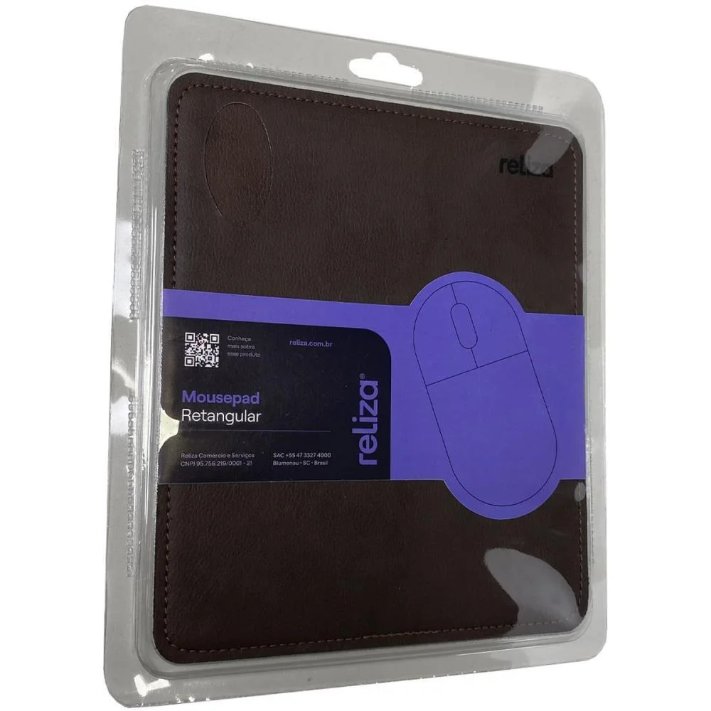 Imagem 3 de 4 do produto Mousepad Reliza Courino 010019 - Pequeno 21 X 17,5 Cm - Marrom