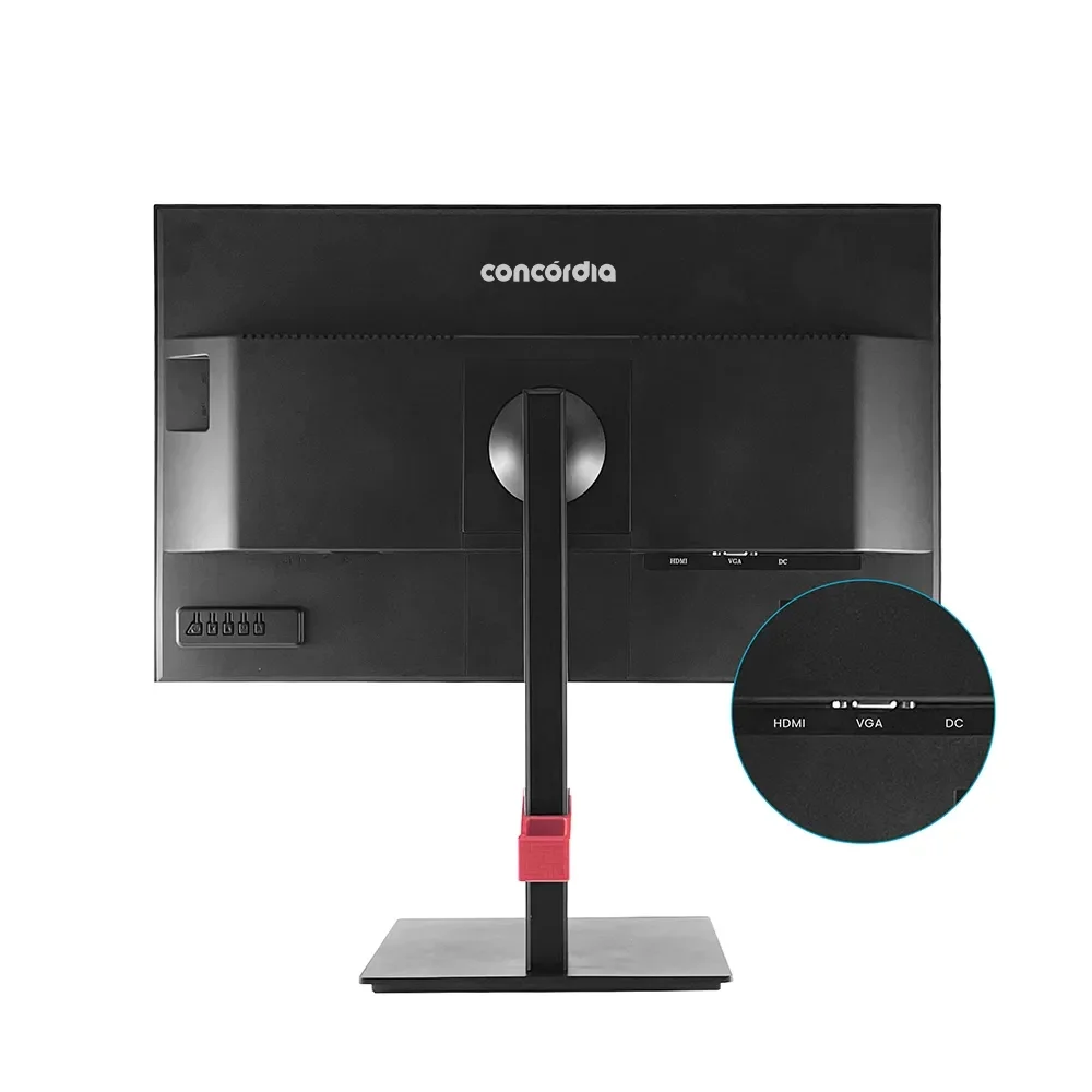 Monitor Concórdia P2402 24" IPS, 100hz, Full HD, VGA, HDMI, Com Ajuste Altura/Rotação Monitor Concórdia P2402 24" IPS, 100hz, Full HD, VGA, HDMI, Com Ajuste Altura/Rotação