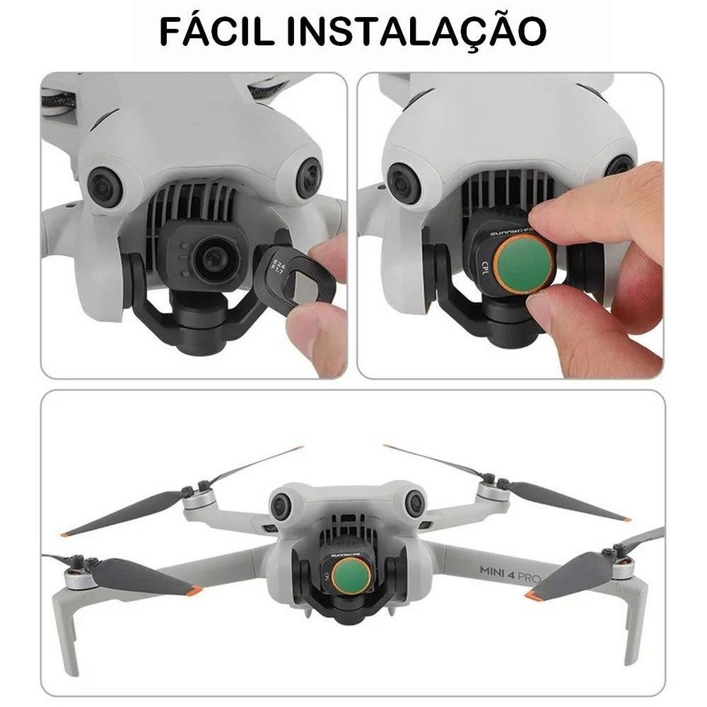 Filtro De Lente Mcuv Para Drone Dji Mini 4 Pro