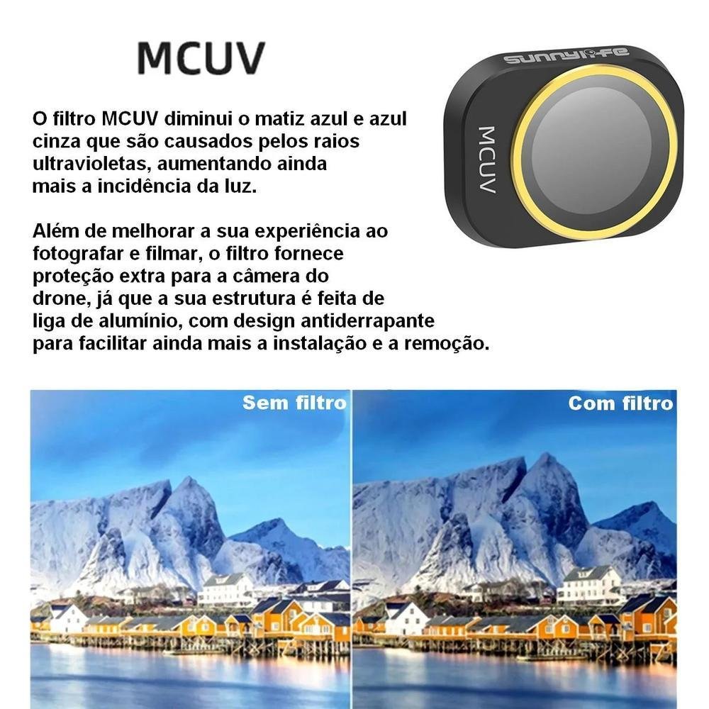 Filtro De Lente Mcuv Para Drone Dji Mini 4 Pro