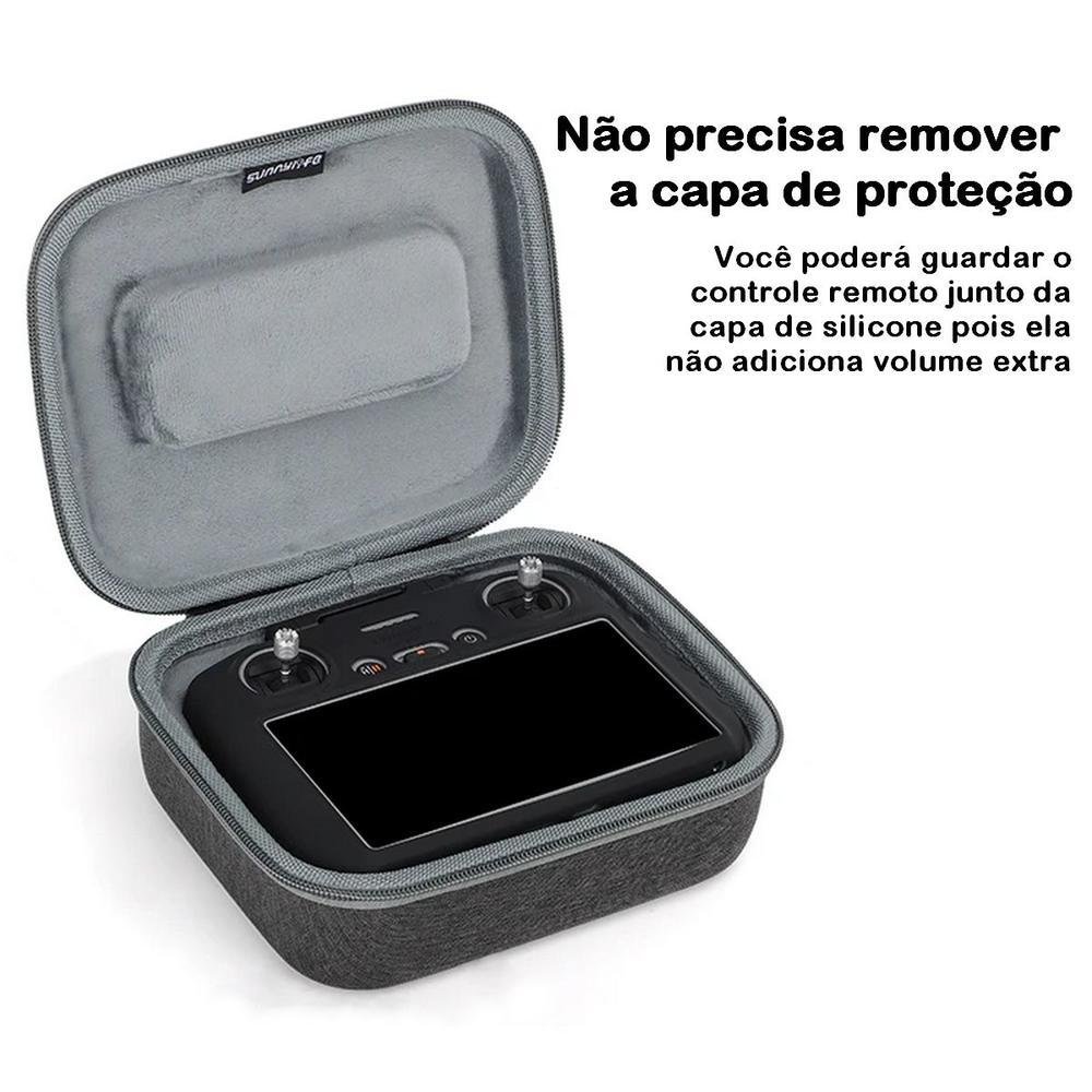 Imagem 5 de 5 do produto Capa De Silicone Para Controle Remoto Dji Rc 2 Cor:cinza Claro