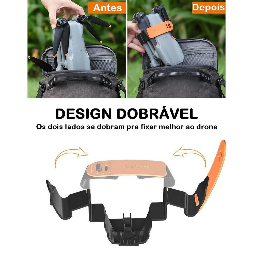 Protetor E Estabilizador De Hélices Para Drone Dji Air 3 Cor:laranja