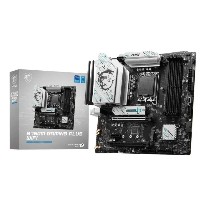 Placa Mãe Msi B760m Gaming Plus, LGA 1700, Ddr5, Chipset Intel B760, USB 3.2, Slot M.2 - Micro Atx 4