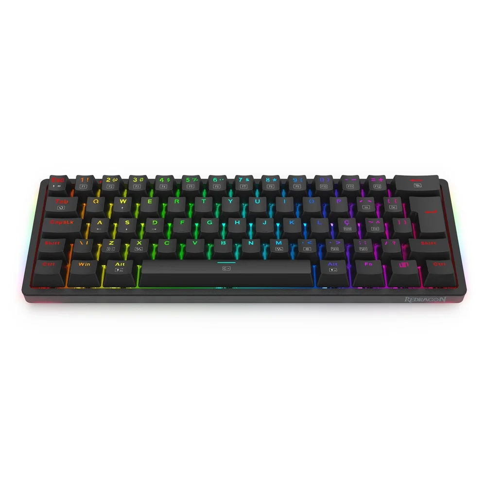 Imagem 2 de 5 do produto Teclado Mecânico Gamer Redragon Akali, RGB, Switch Brown, K642-RGB (pt-brown)