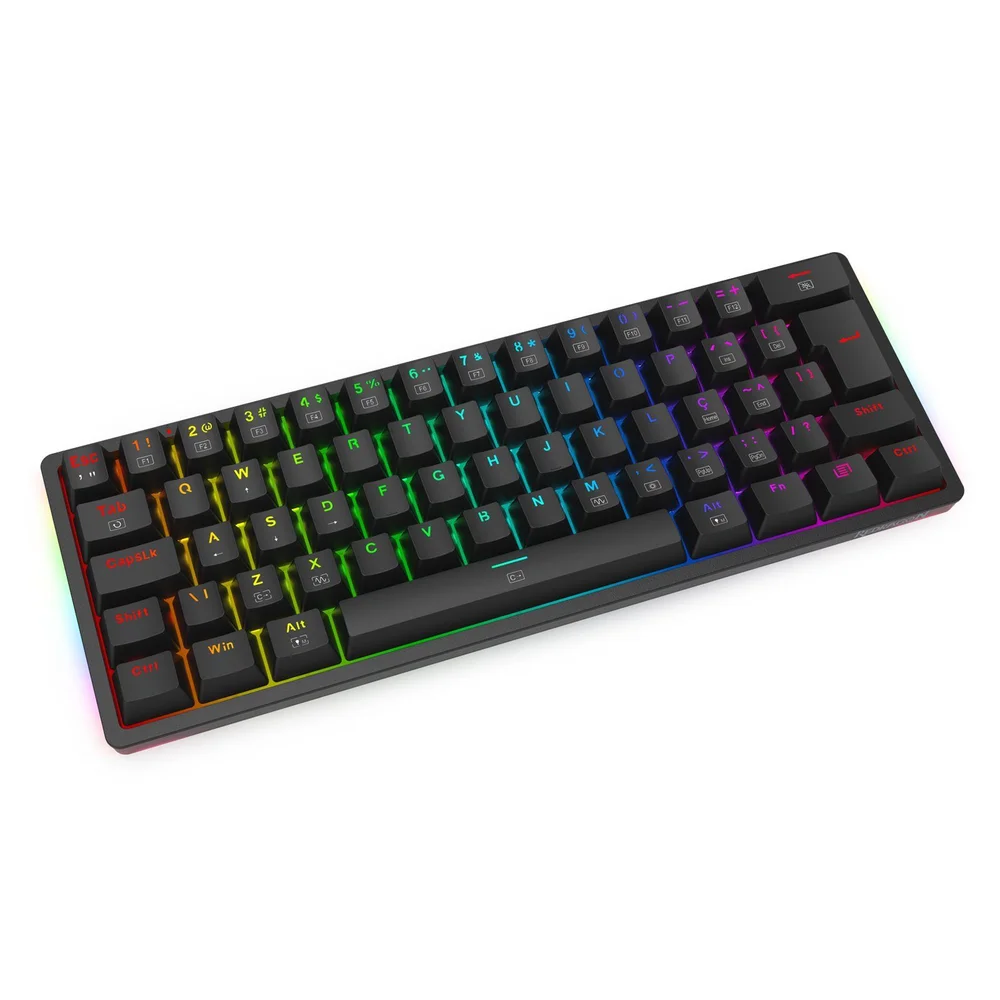 Imagem 5 de 5 do produto Teclado Mecânico Gamer Redragon Akali, RGB, Switch Brown, K642-RGB (pt-brown)