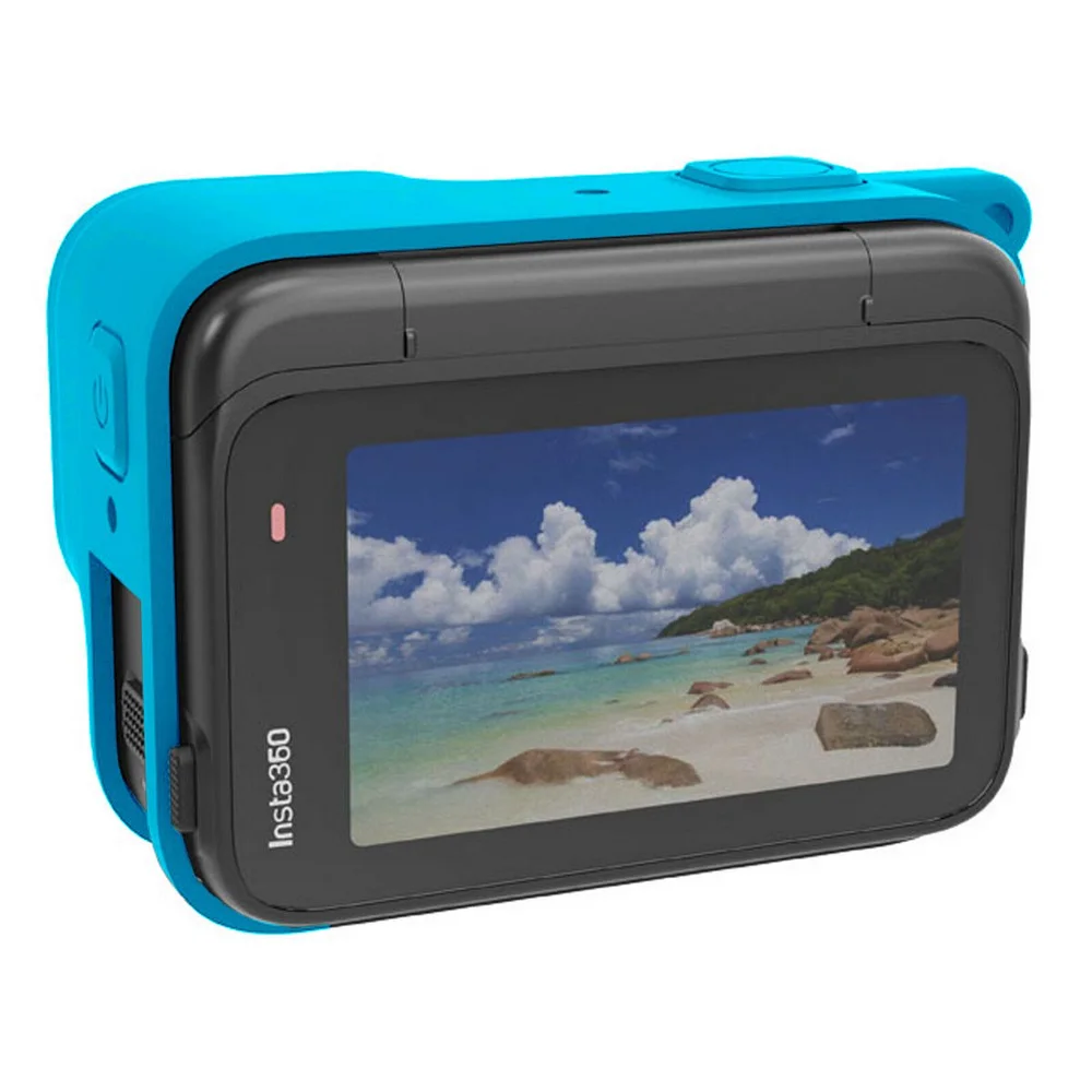 Imagem 4 de 5 do produto Capa De Silicone Para Câmeras Insta360 Ace Pro Cor:azul