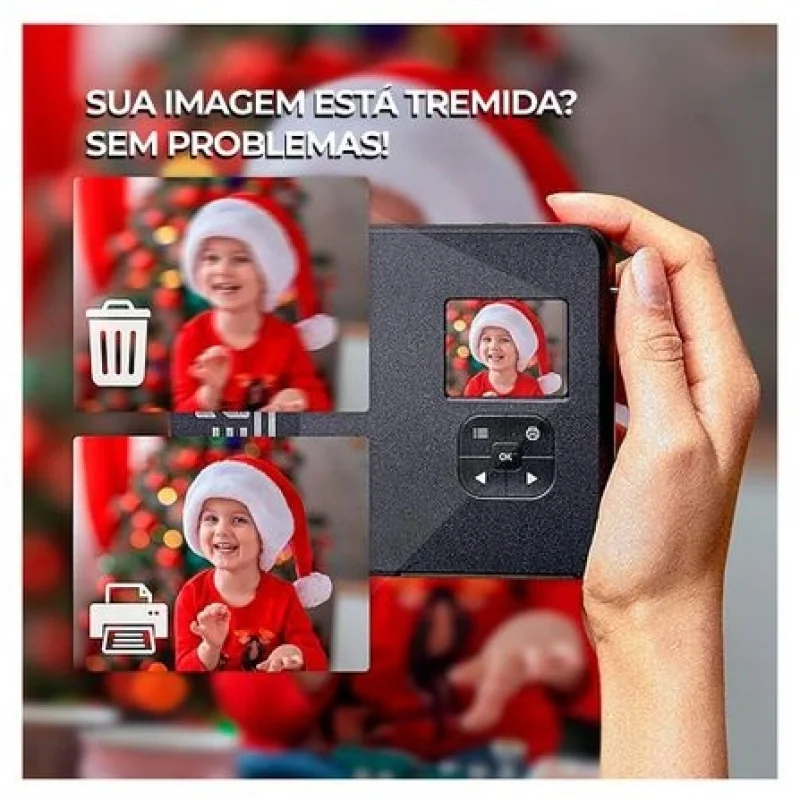 Kodak Mini Shot 3 Retrô  Branca - C300rw - Camera Instantânea E Photo Printer Bluetooth  2 Em 1 - I