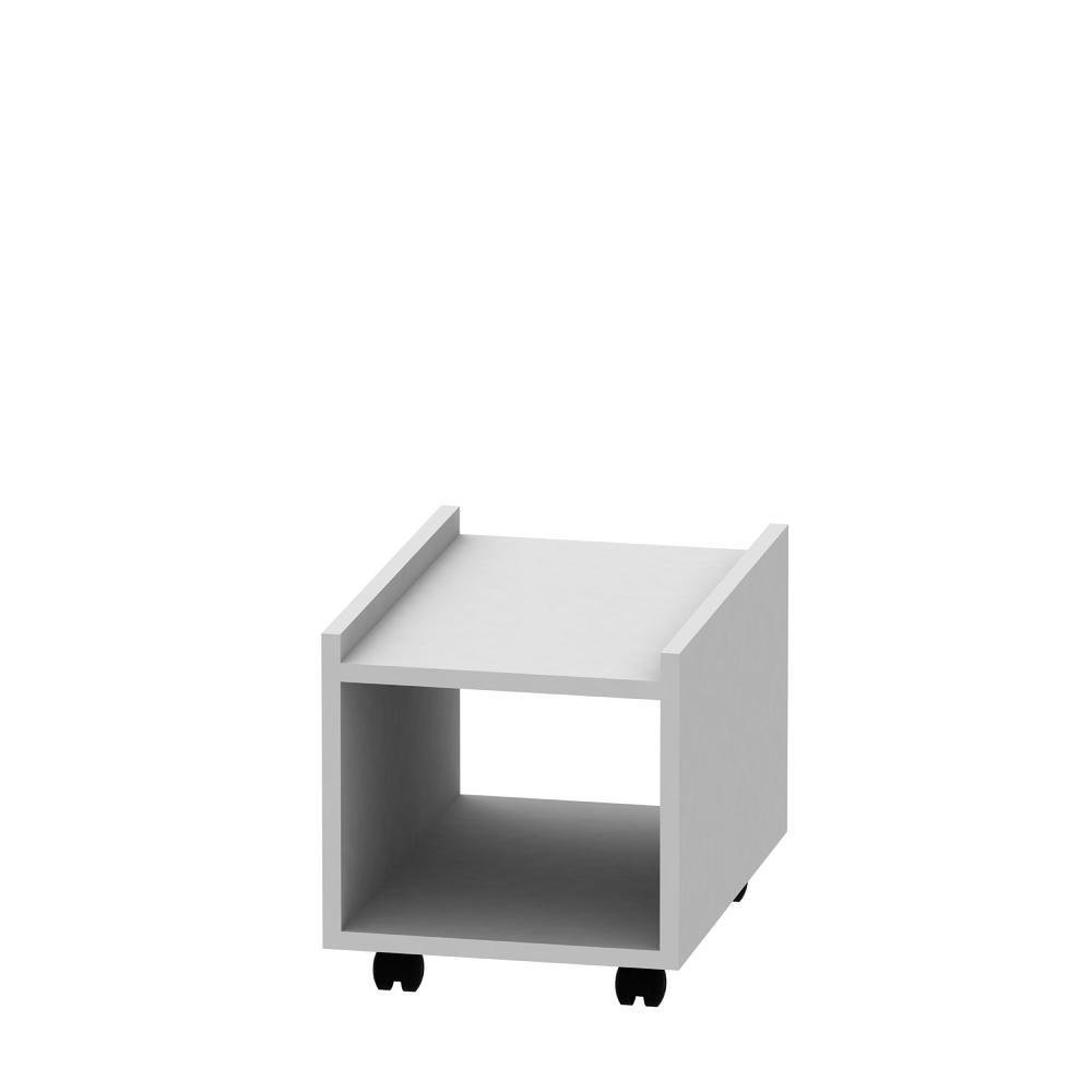 Imagem 3 de 4 do produto Suporte Para Cpu E Estabilizador Com Rodinhas Netmobil - Branco