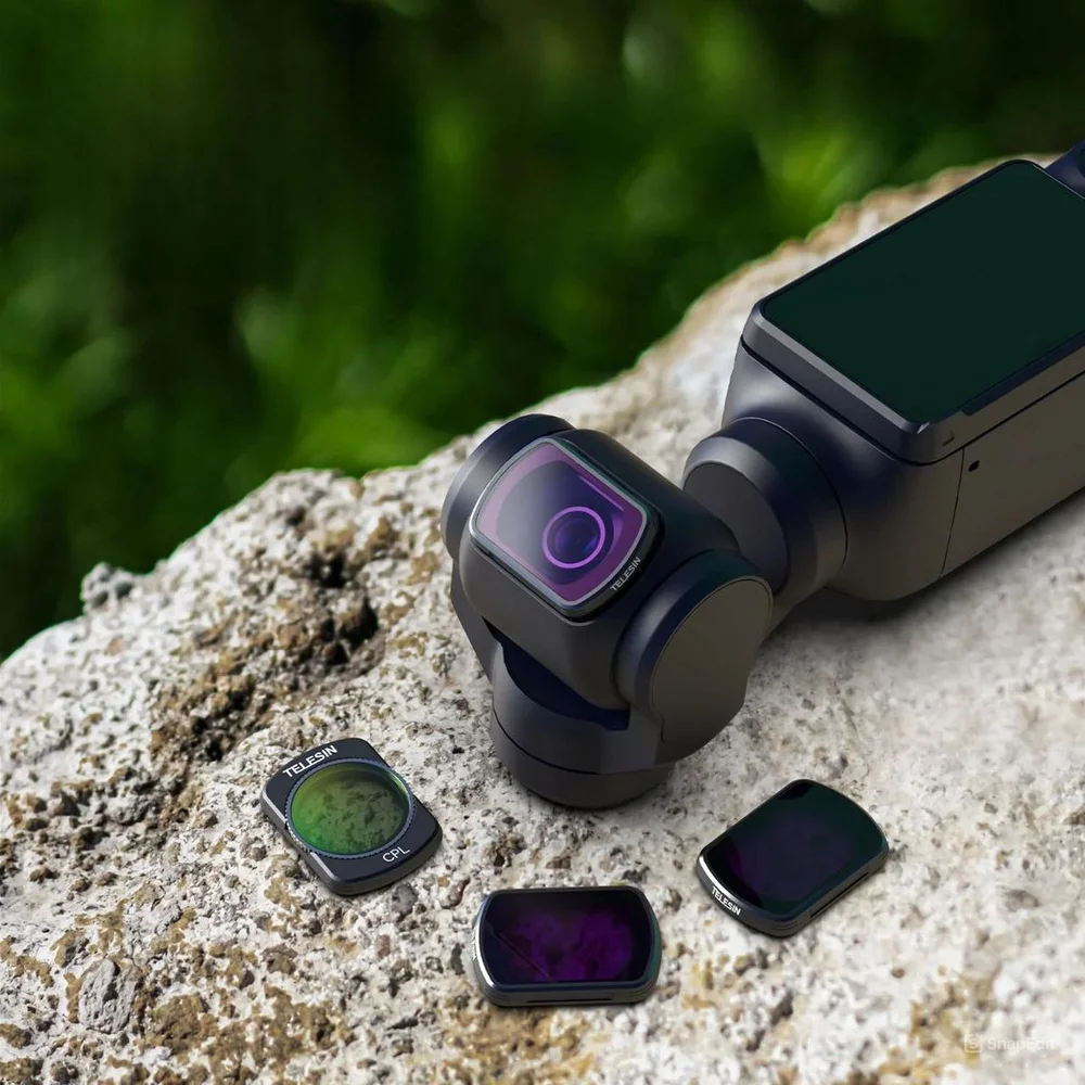 Imagem 4 de 5 do produto Kit Filtros Cpl+nd16/64/256 De Câmera Dji Osmo Pocket 3 - Telesin