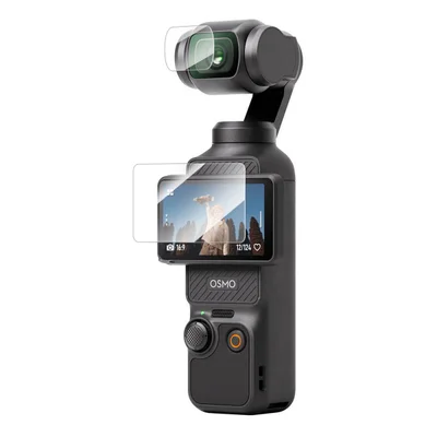 Kit Películas Vidro Lente + Lcd Para Dji Osmo Pocket 3 - Telesin