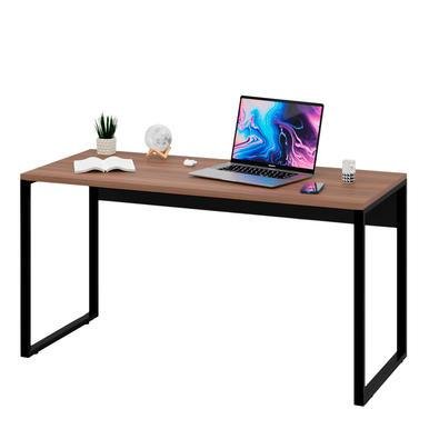 Mesa De Escritório Computador Industrial 1,50m Netmobil - Nogal/preto