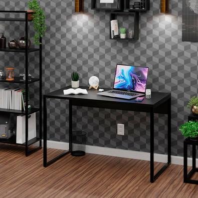 Mesa De Escritório Computador Industrial 1,20m Netmobil - Preto — foto 3