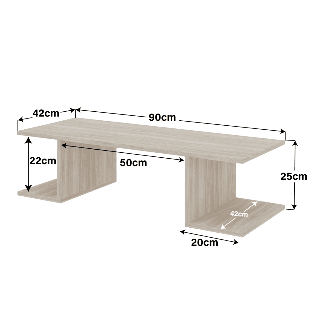 Imagem 5 de 5 do produto Mesa Suspensa Escrivaninha Computador 900x420 C/ Prateleiras - Dubai