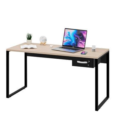 Mesa De Escritório Computador Industrial 1,50m Com Gaveteiro Netmobil - Dubai/preto