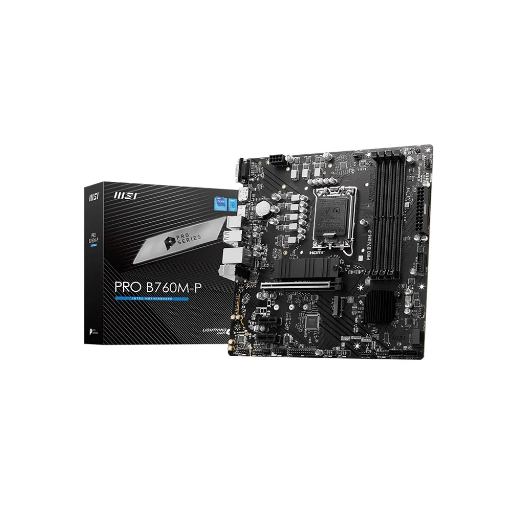 Placa Mãe Msi Pro B760m-p LGA 1700 B760 Matx Ddr5 Placa Mãe Msi Pro B760m-p LGA 1700 B760 Matx Ddr5