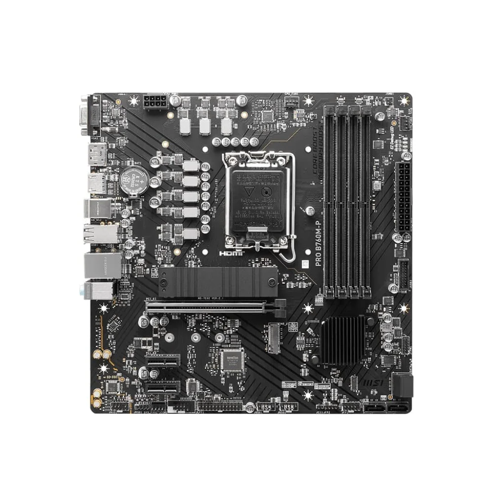 Placa Mãe Msi Pro B760m-p LGA 1700 B760 Matx Ddr5 Placa Mãe Msi Pro B760m-p LGA 1700 B760 Matx Ddr5