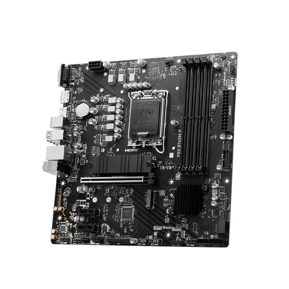 Placa Mãe Msi Pro B760m-p LGA 1700 B760 Matx Ddr5 Placa Mãe Msi Pro B760m-p LGA 1700 B760 Matx Ddr5