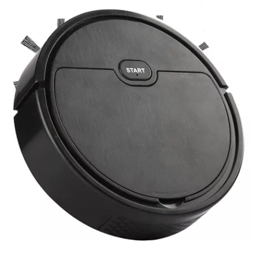 Aspirador De Pó Robô Inteligente Varredura Limpador Automático Cor Preto