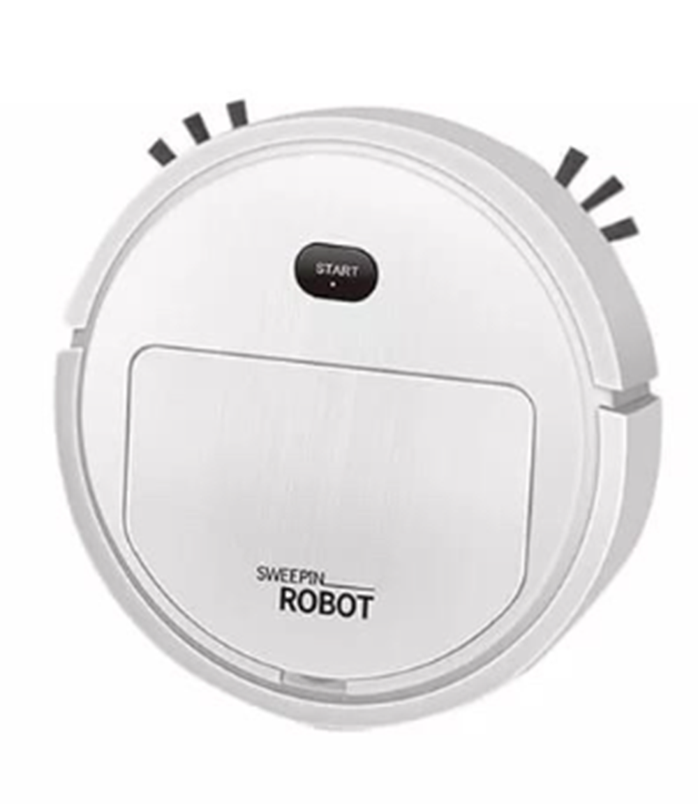 Aspirador De Pó Robô Inteligente Varredura Limpador Automático Cor Branco