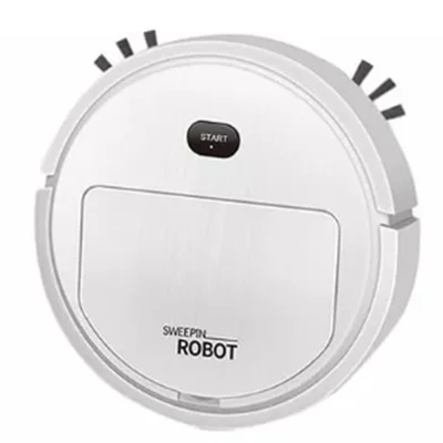 Aspirador De Pó Robô Inteligente Varredura Limpador Automático Cor Branco