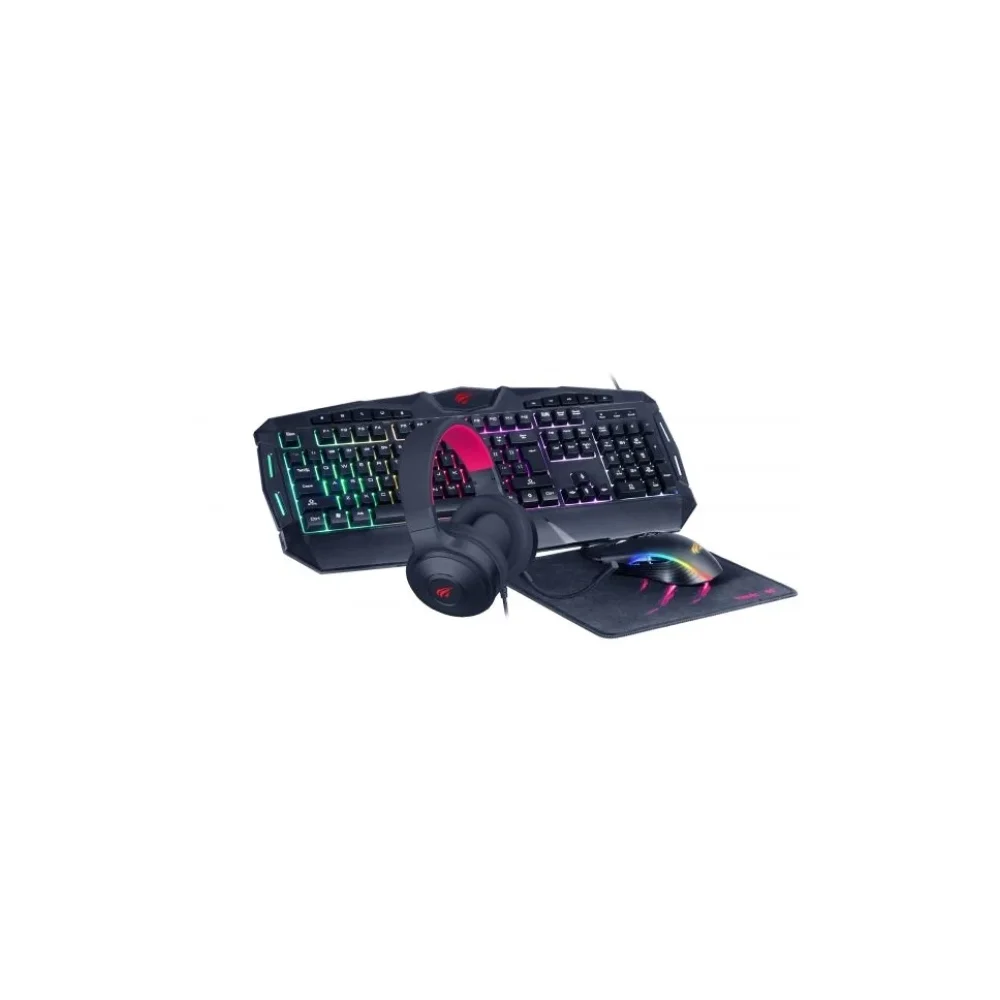 Imagem 2 de 4 do produto Kit Gabinete Gamer Microdigi Md-535, Kit Gamer Havit (mouse/teclado/mousepad/headset), 3 Coolers Microdigi Fmy