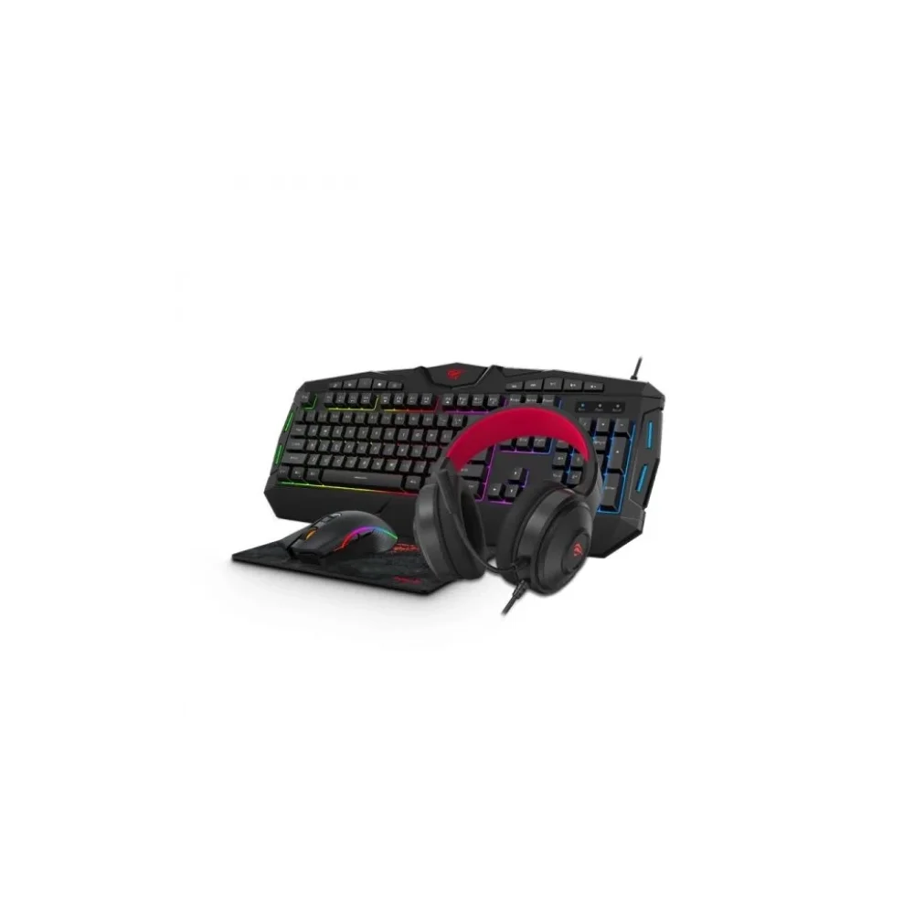 Imagem 3 de 4 do produto Kit Gabinete Gamer Microdigi Md-535, Kit Gamer Havit (mouse/teclado/mousepad/headset), 3 Coolers Microdigi Fmy